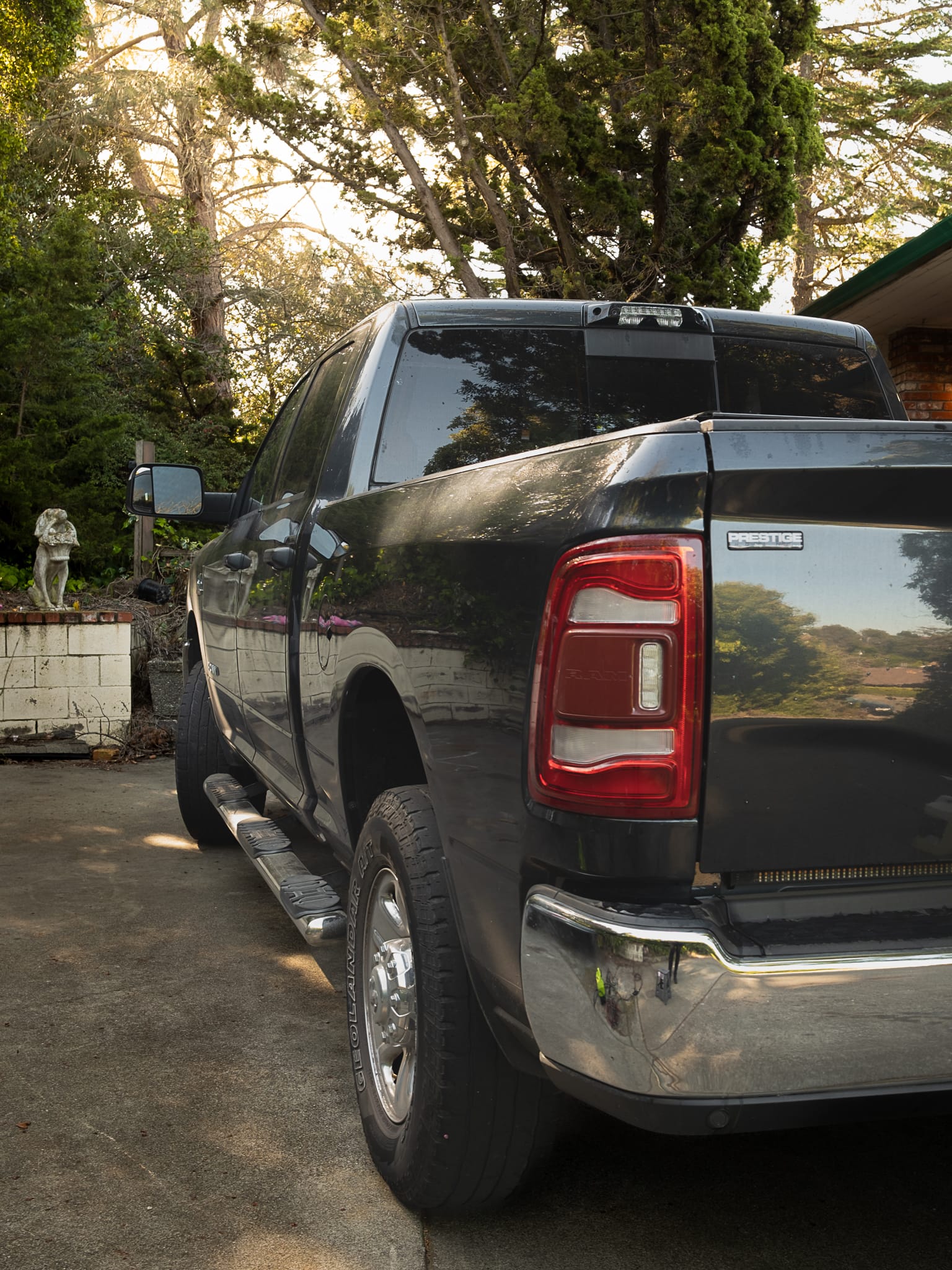 Ram truck dramatic angle